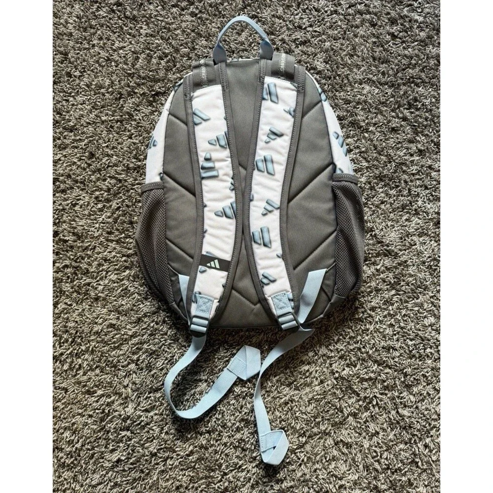 Adidas Excelerator Large Backpack 15” Laptop Sleeve White Blue Logo